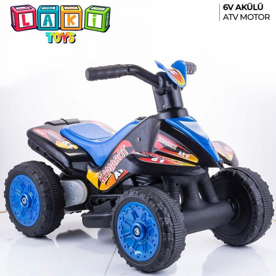 LAKİ TOYS 6 V AKÜLÜ ATV SİYAH MAVİ